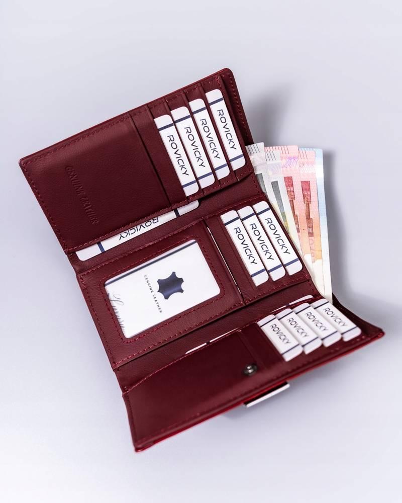 Odinė ir dirbtinės odos piniginė RFID ROVICKY RPX-23-3