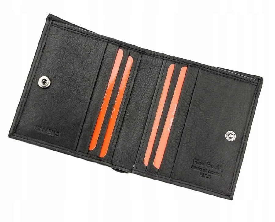 Odinė vyriška piniginė Pierre Cardin Tilak39 1813, juodos spalvos