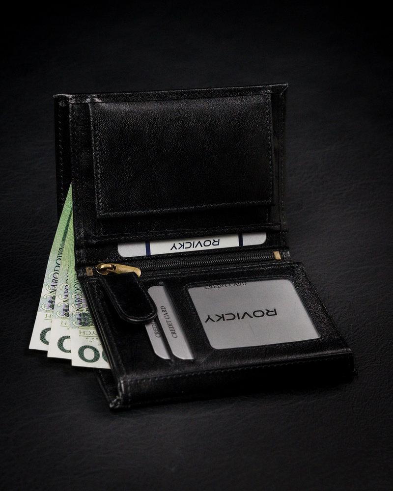 Rovicky 1537-03-BOR RFID odinė vyriška piniginė