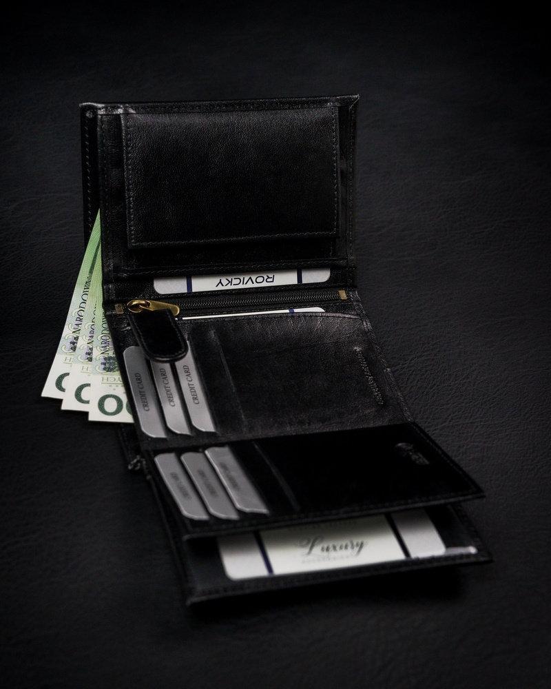 Rovicky 1537-03-BOR RFID odinė vyriška piniginė