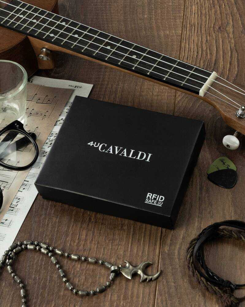 4U Cavaldi Piniginė vyrams Cavaldi 0800L-P-BS RFID