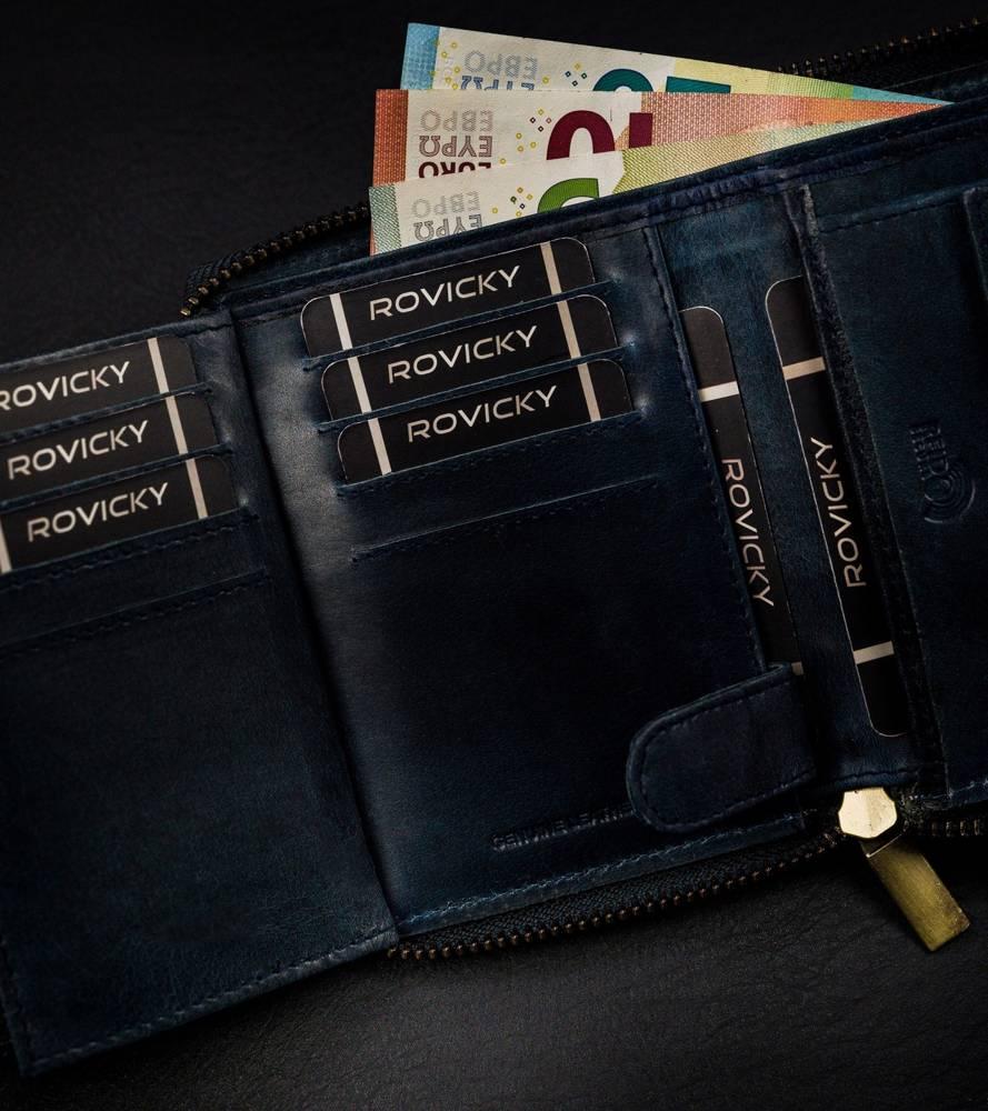 Always Wild Didelė vertikalios padėties odinė piniginė su RFID sistema. Visada Laukinis