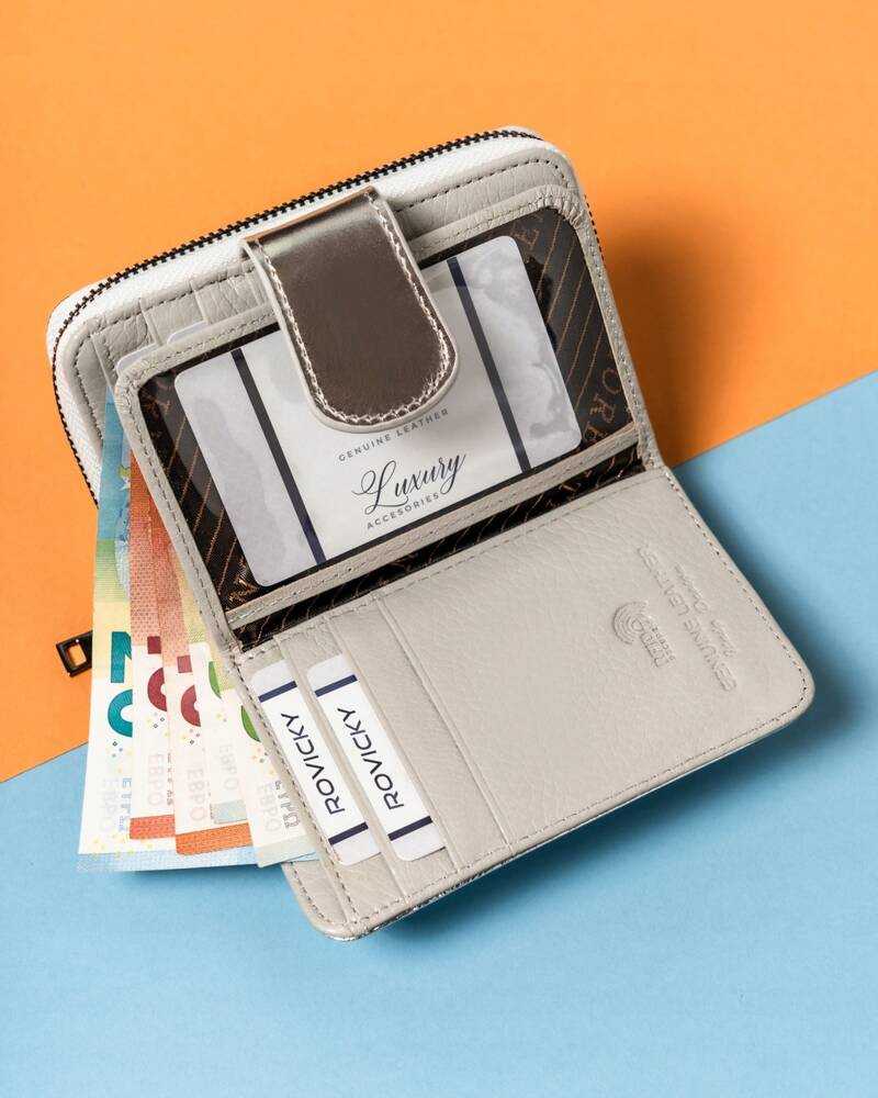 Portmonetka elegancka damska skórzana od Lorenti