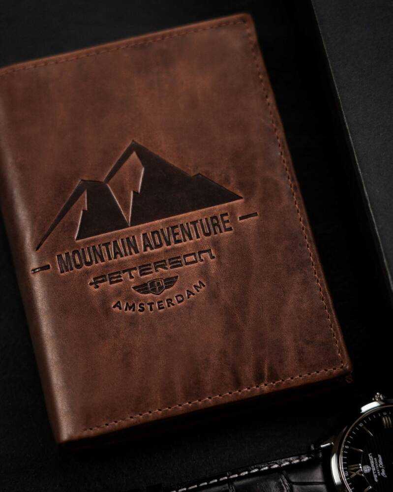 Peterson PTN N4-BE-MOUNTAIN vyriška odinė piniginė
