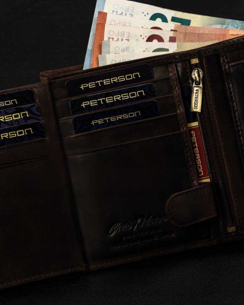 Peterson PTN N4-BE-TRAVEL vyriška odinė piniginė