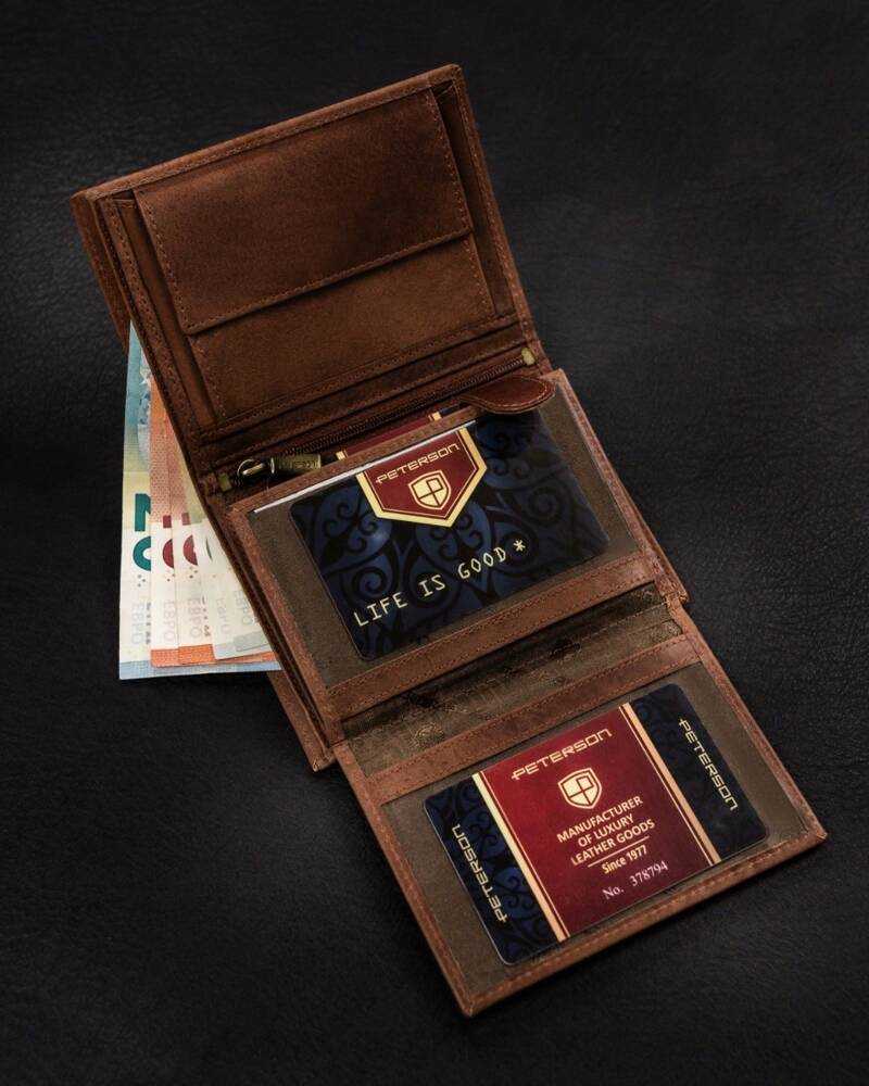 Peterson PTN N4-BE-TRAVEL vyriška odinė piniginė