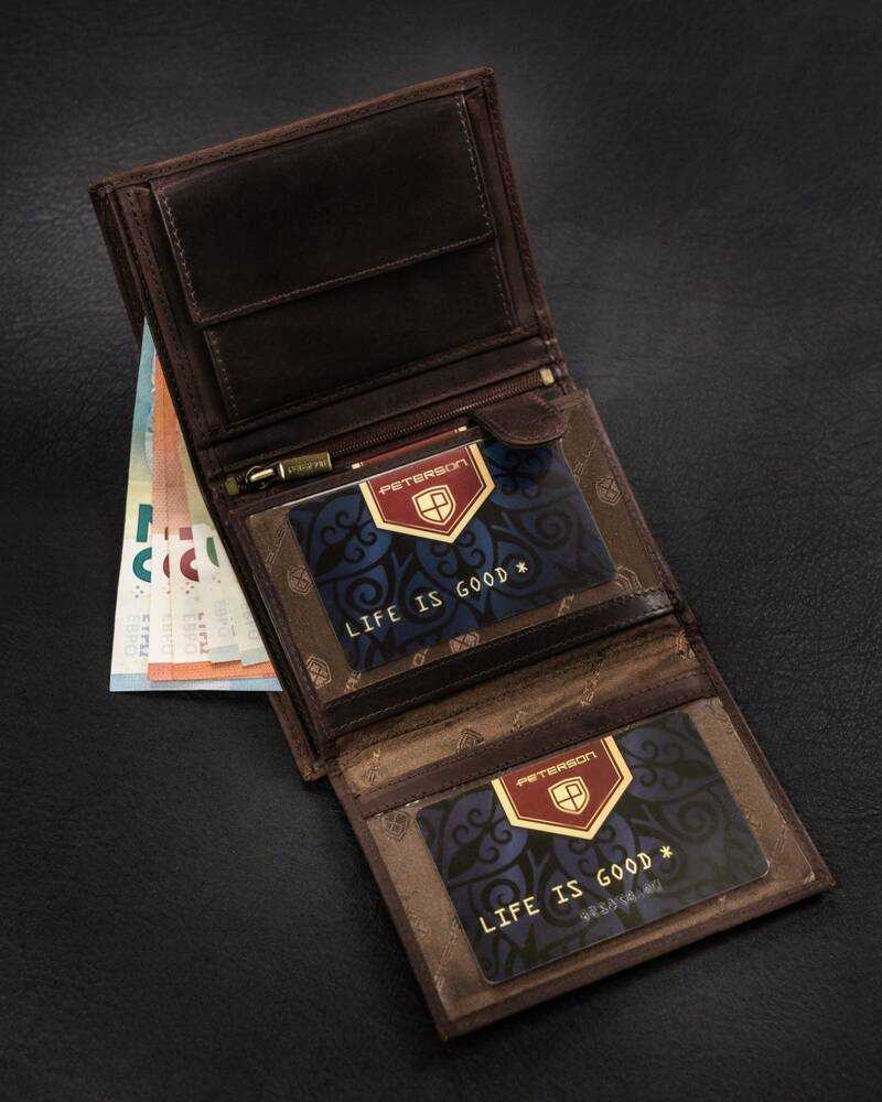 Peterson PTN N4-BE-TRAVEL vyriška odinė piniginė