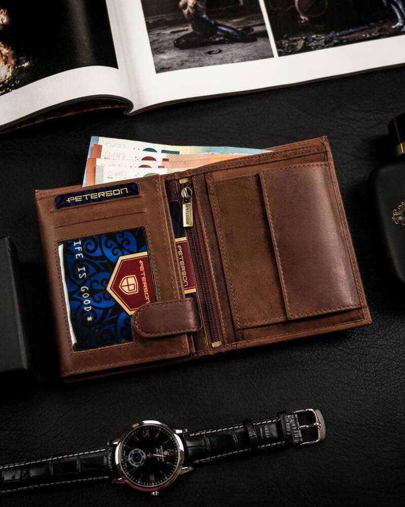 Peterson PTN N4-BE-TRAVEL vyriška odinė piniginė