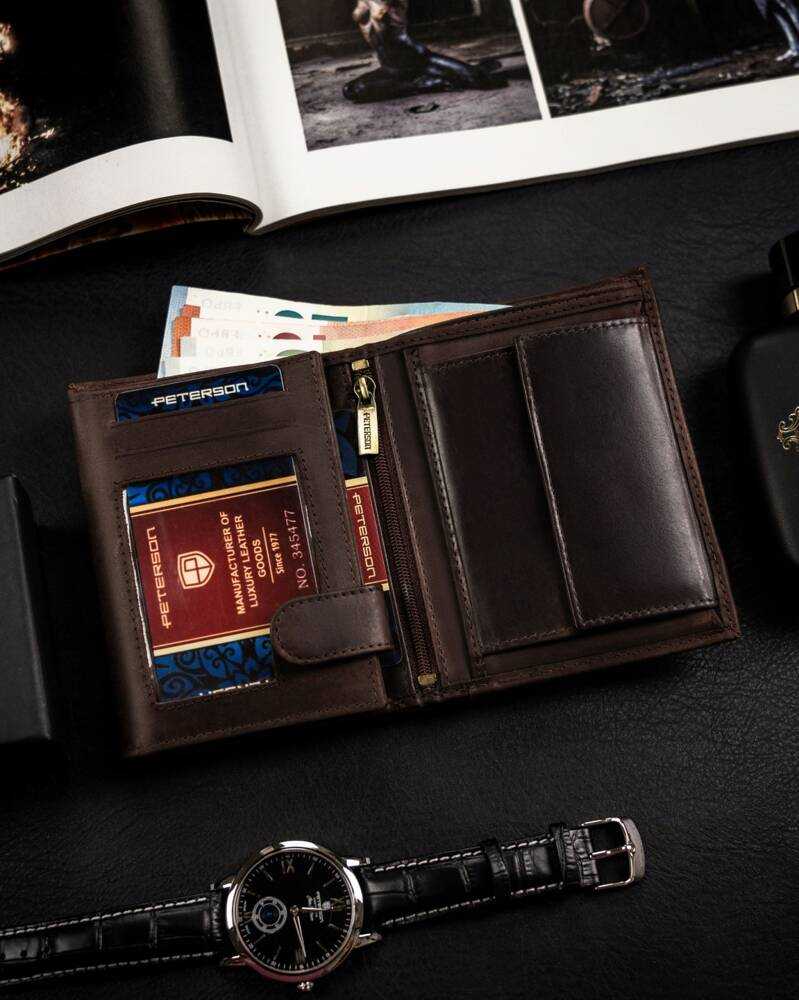 Peterson PTN N4-BE-TRAVEL vyriška odinė piniginė