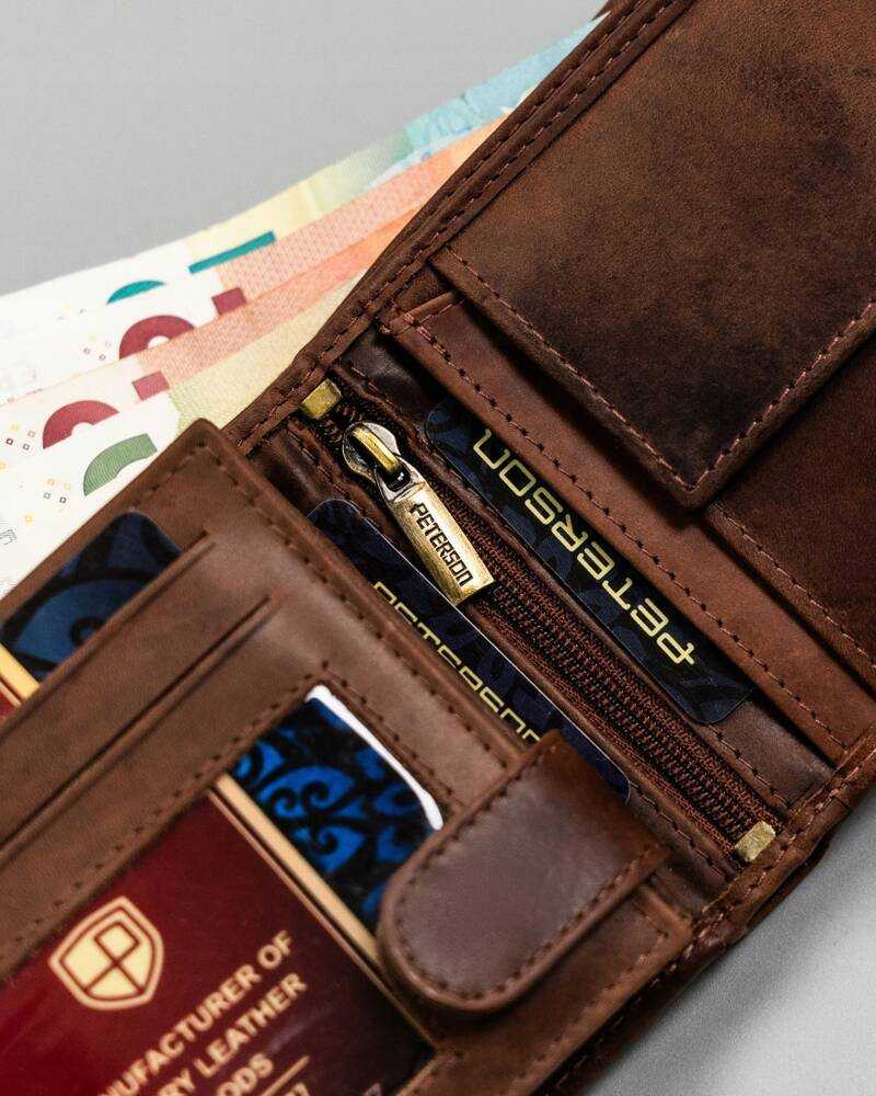Peterson PTN N992-BE-TRAVEL vyriška odinė piniginė