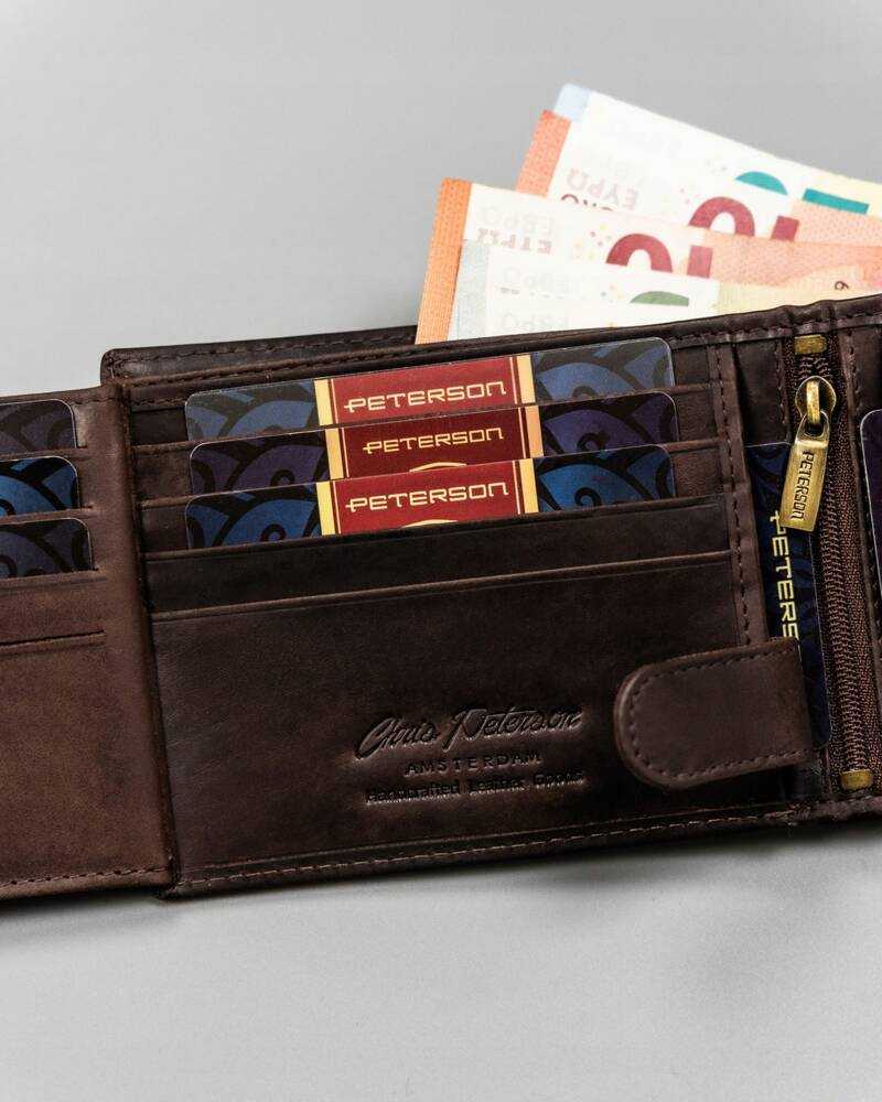 Peterson PTN N992-BE-TRAVEL vyriška odinė piniginė