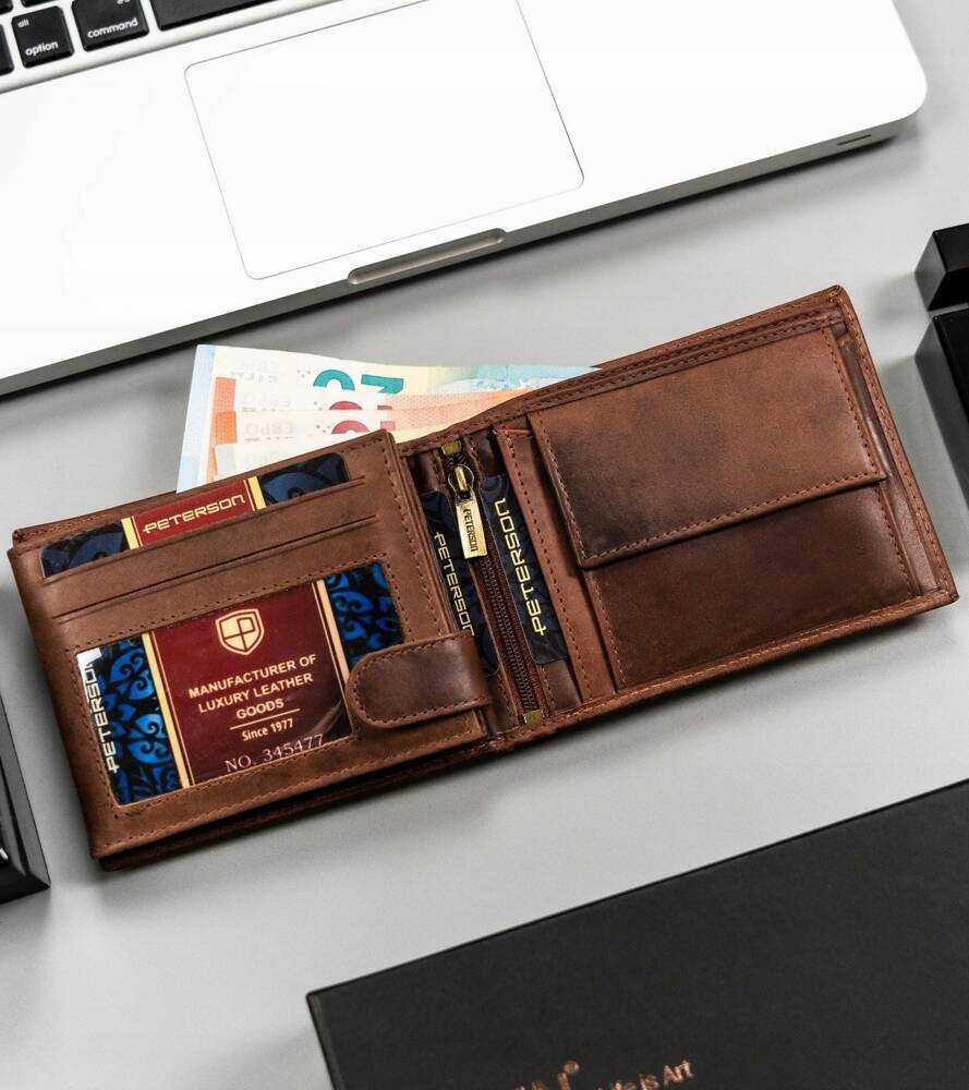 Peterson PTN N992-BE-TRAVEL vyriška odinė piniginė