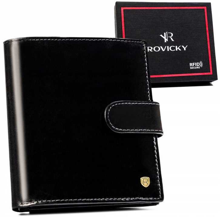 Didelė vyriška odinė piniginė su RFID sistema – Rovicky