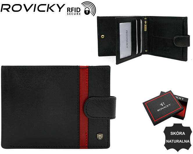 Piniginė vyrams Rovicky N01L-RVTP RFID