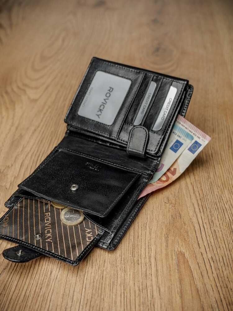 Vyriška piniginė Rovicky PC-102L-BAR RFID