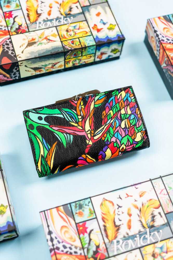 Rovicky R-N55020-ART-21 moteriška odinė piniginė
