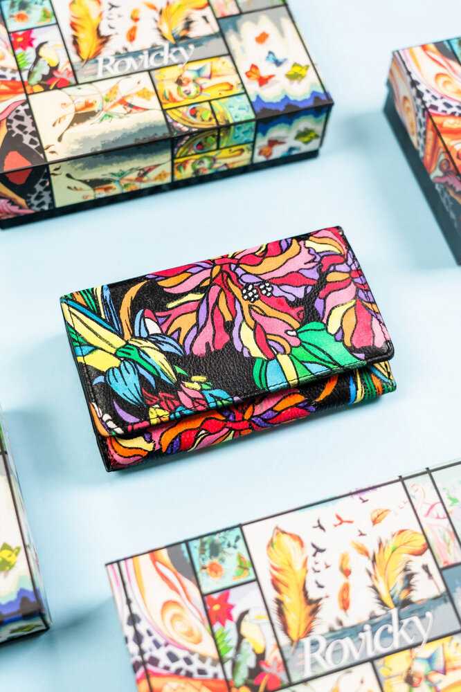 Rovicky R-N55020-ART-21 moteriška odinė piniginė