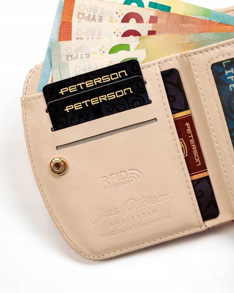 Peterson PTN 1830-F8 moteriška eko odos piniginė