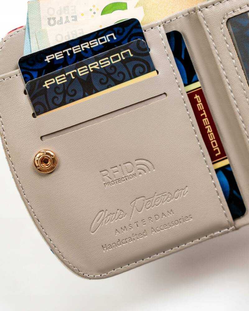 Peterson PTN 1830-F8 moteriška eko odos piniginė