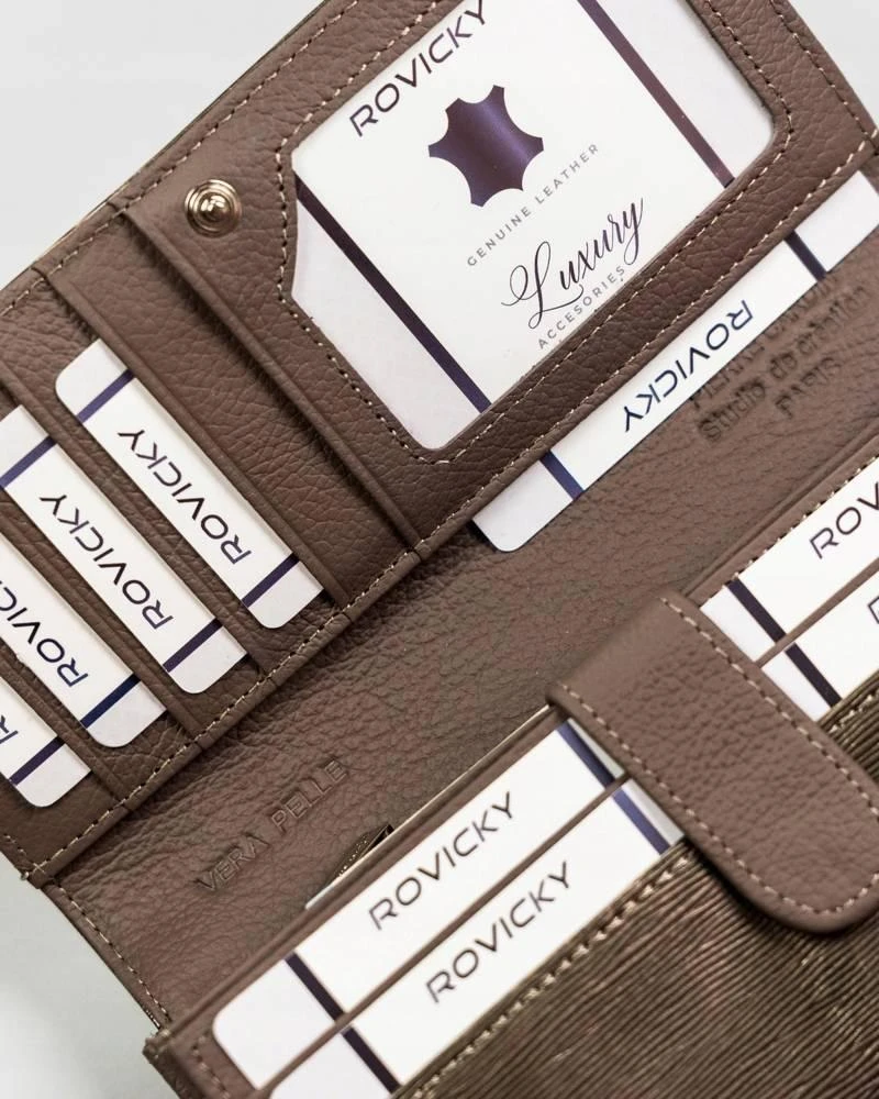 Natūralios odos moteriška piniginė Pierre Cardin 05 LINE 102, pilka