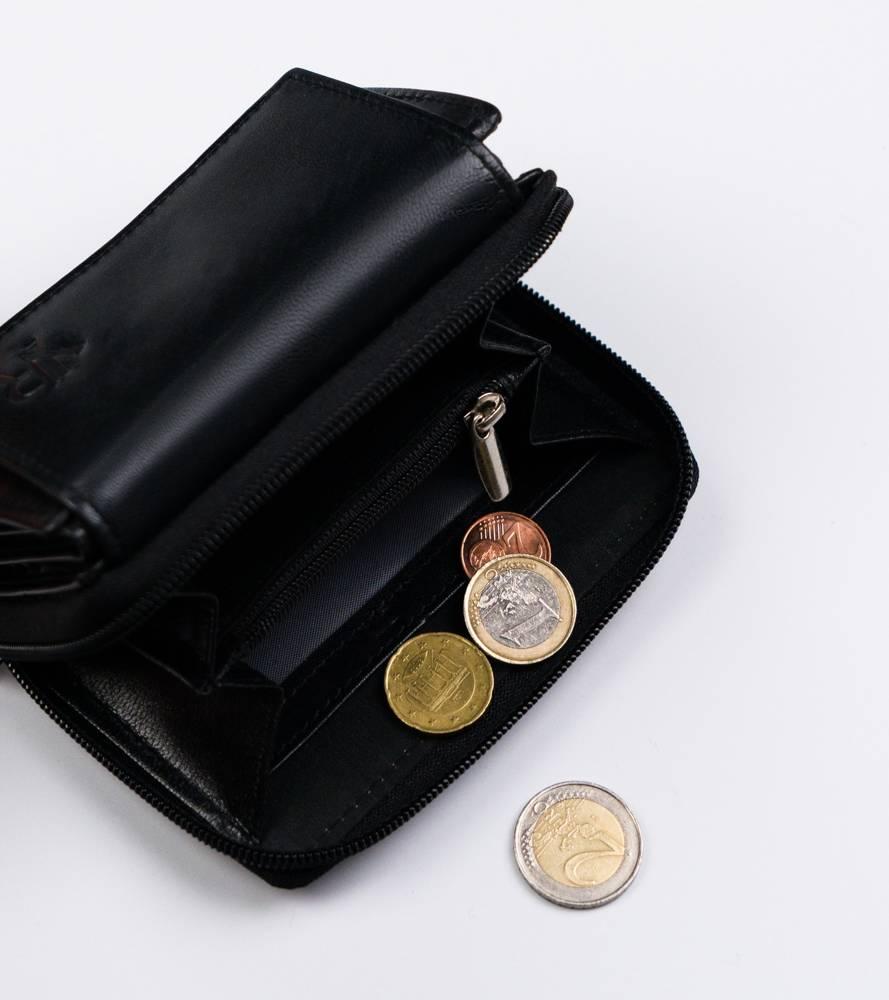 Elegantiška, odinė moteriška piniginė su RFID sistema – Rovicky