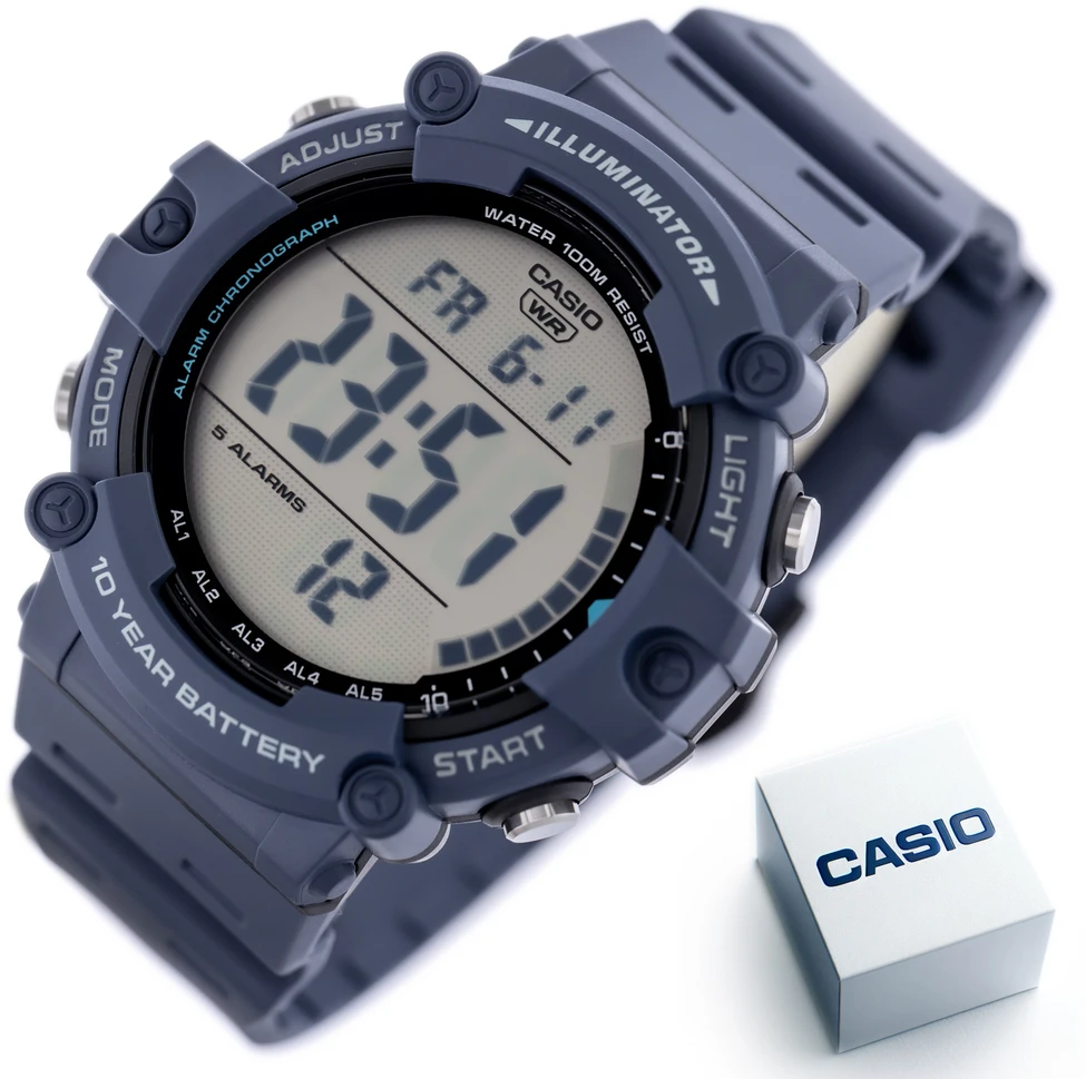 Laikrodis vyrams CASIO SPORT ILLUMINATOR AE-1500WH-2A + dėžutė