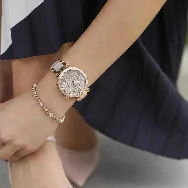 Moteriškas laikrodis Michael Kors Parker, rožinio aukso spalvos