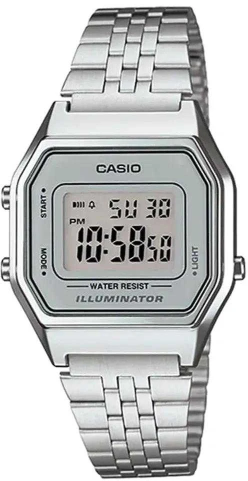 CASIO LA680WA-7 MOTERINIS LAIKRODIS (zd631b) + DĖŽUTĖ
