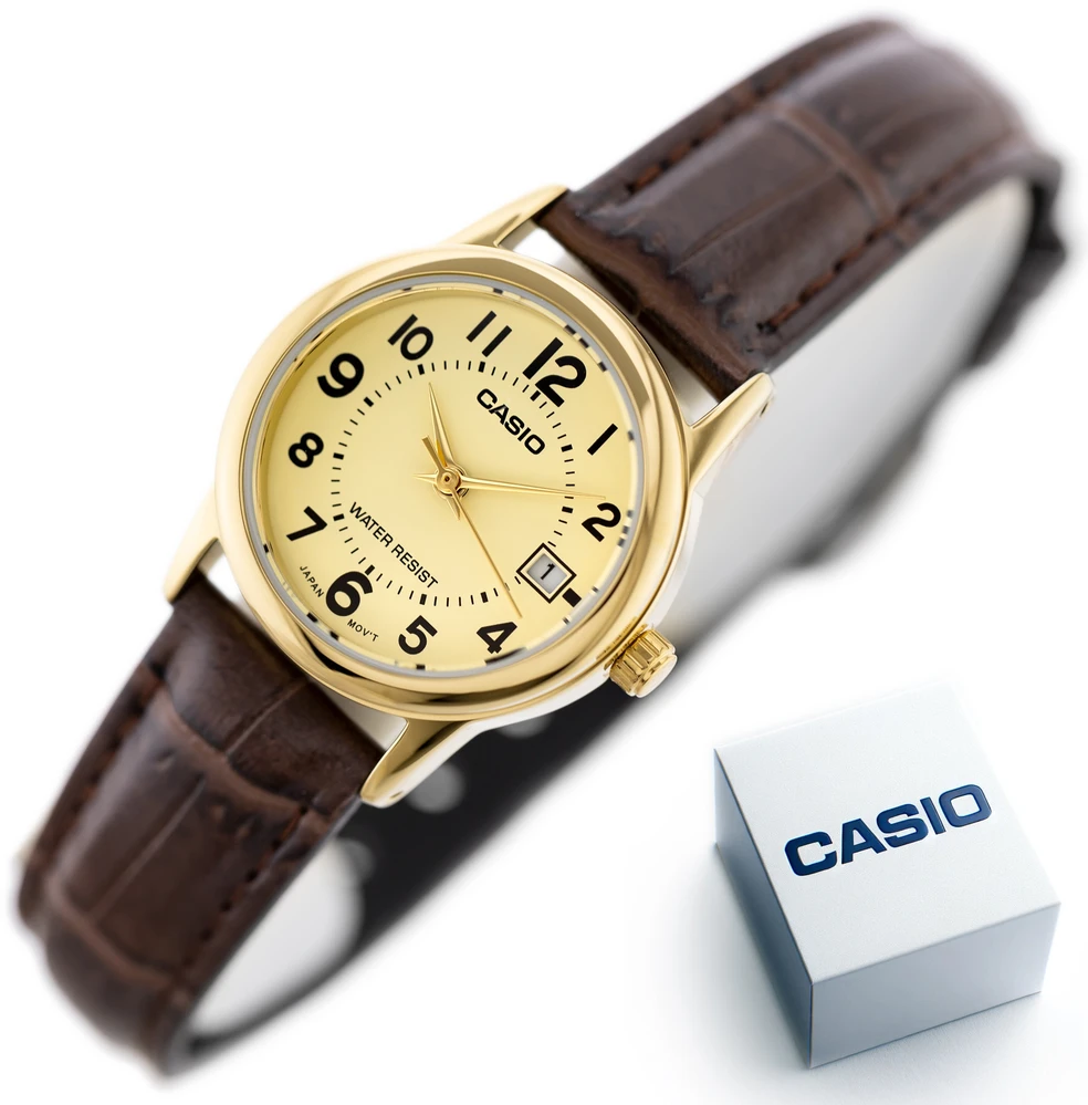 Laikrodis CASIO LTP-V002GL 9BUDF WOMEN S WATCH (zd584e) + BOX