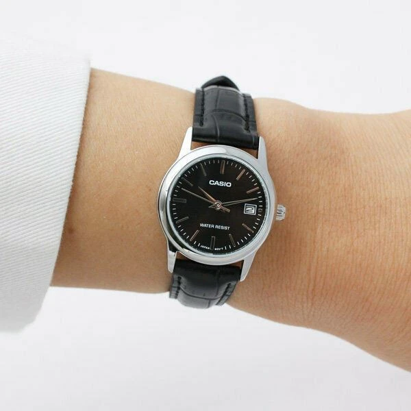 Laikrodis moterims CASIO LTP-V002L 1AUDF (zd584c) + dėžutė