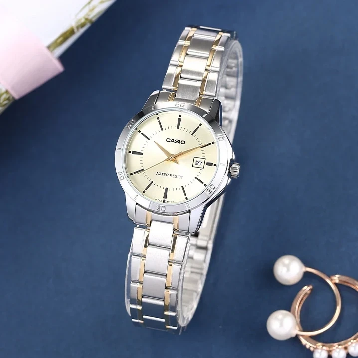 Moteriškas laikrodis CASIO LTP-V004SG-9A (zd568f) + BOX