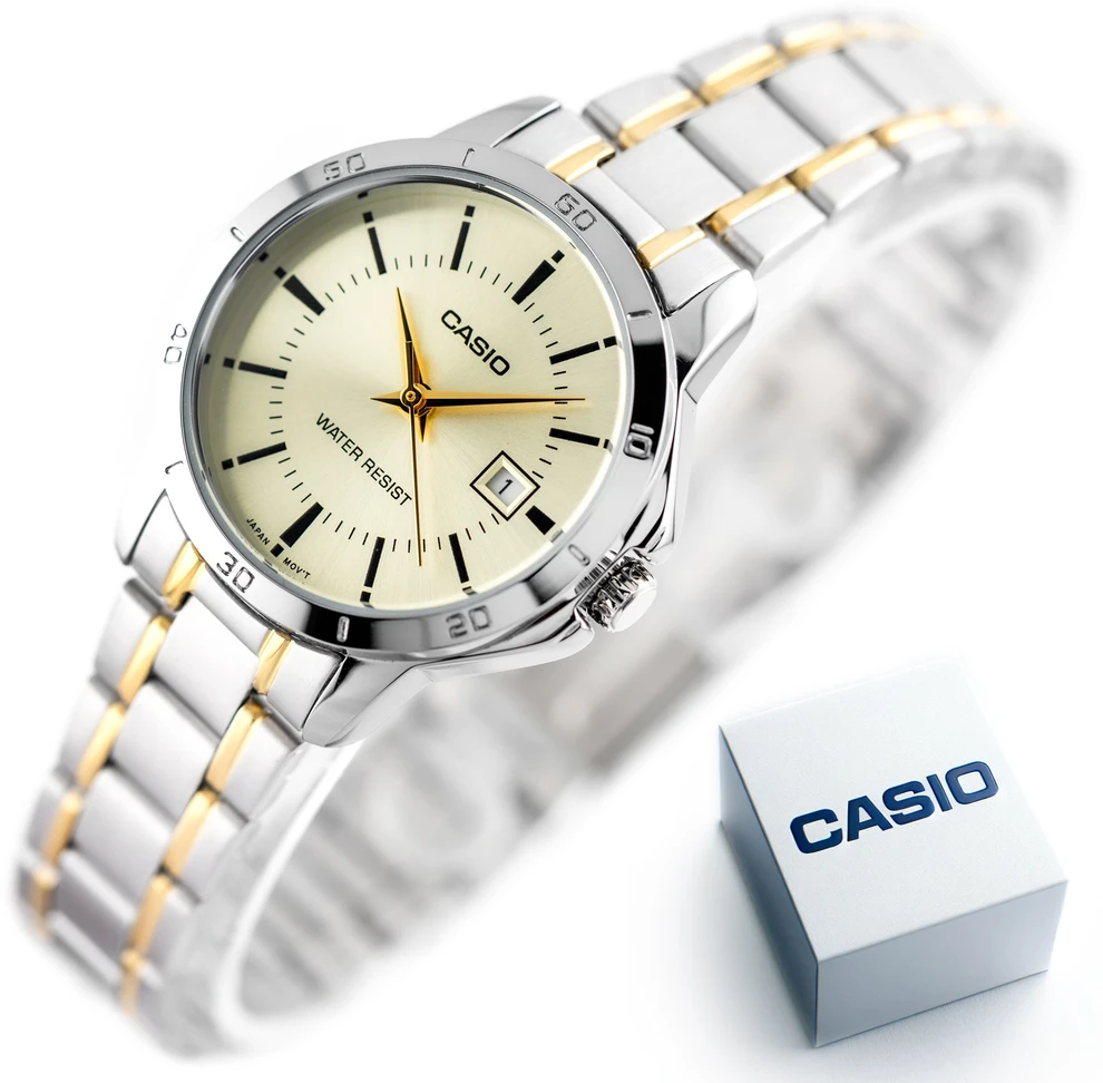 Moteriškas laikrodis CASIO LTP-V004SG-9A (zd568f) + BOX