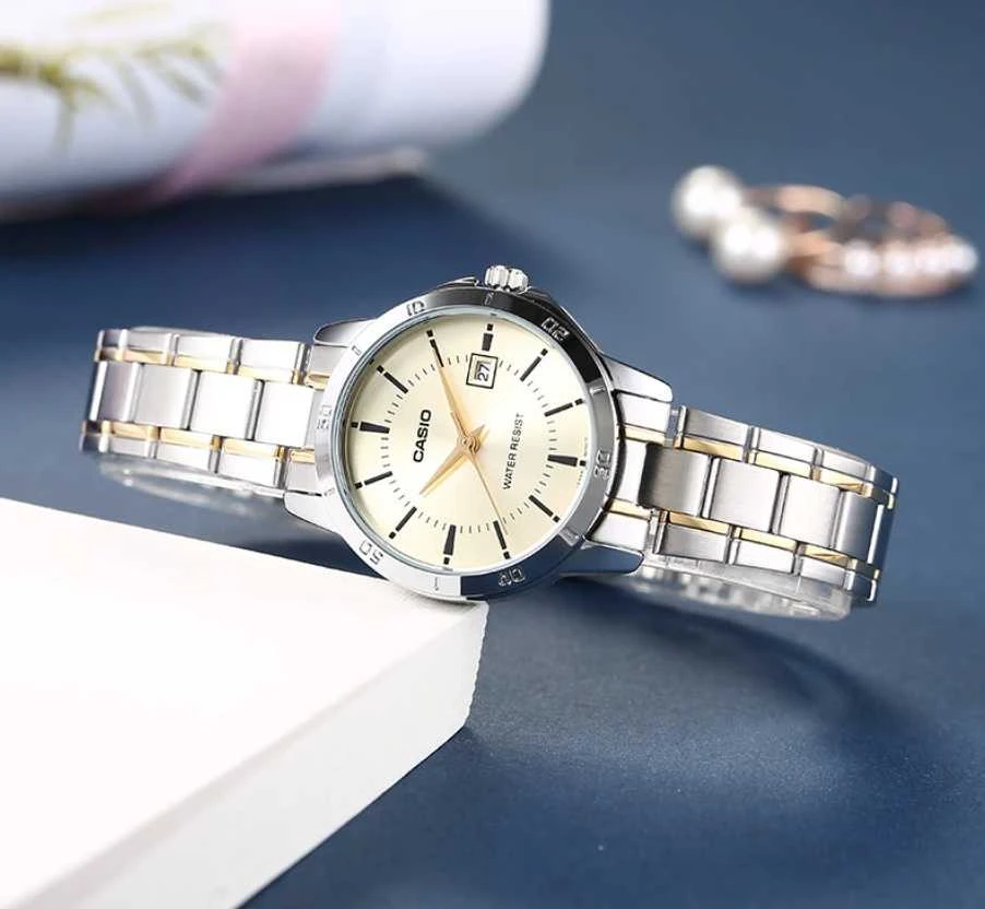 Moteriškas laikrodis CASIO LTP-V004SG-9A (zd568f) + BOX