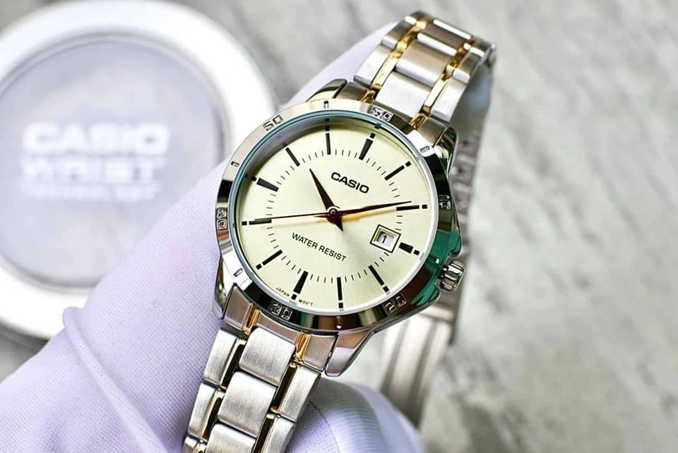 Moteriškas laikrodis CASIO LTP-V004SG-9A (zd568f) + BOX