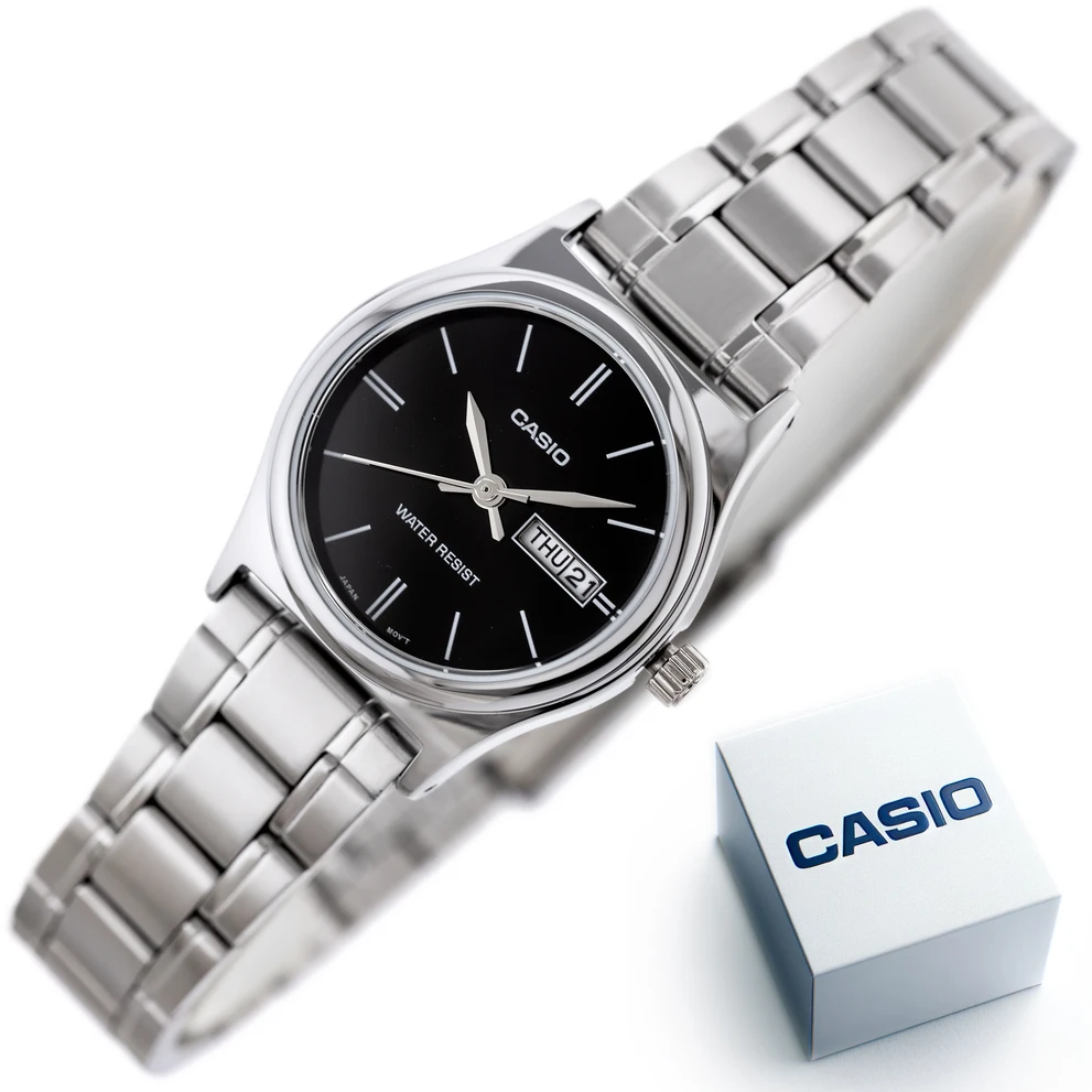 Moteriškas laikrodis CASIO LTP-V006D-1B2 (zd587i) + DĖŽĖ