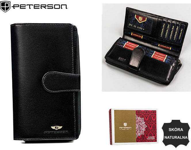 Peterson PTN 2519-BO moteriška odinė piniginė