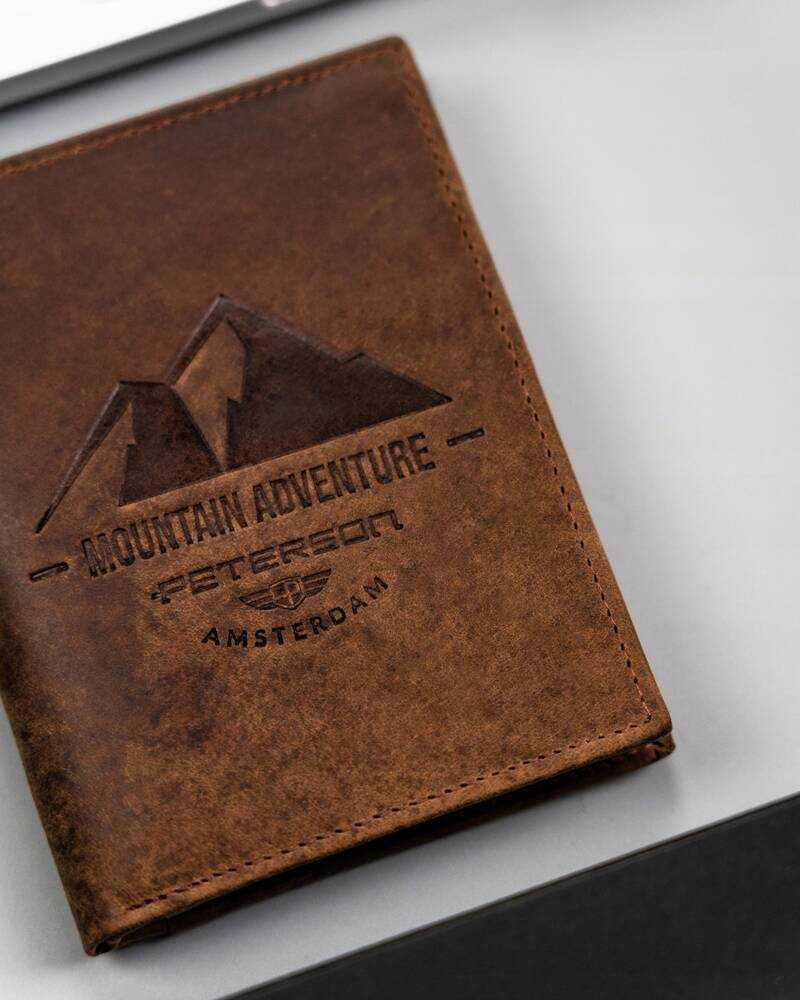 Peterson PTN N4-BE-MOUNTAIN vyriška odinė piniginė