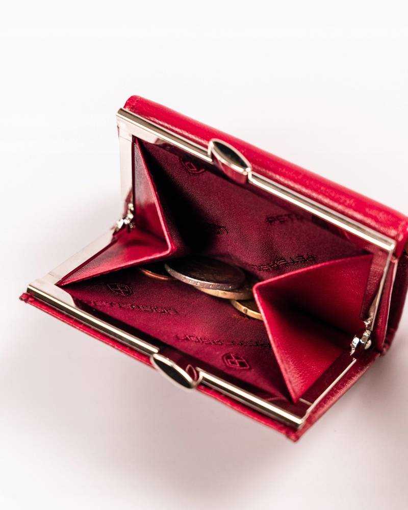 Peterson Moteriška odinė piniginė PTN RD-25-GCL Magenta