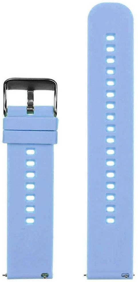 Pacific U27 rubber watch strap - light violetinė/juodas - 22mm