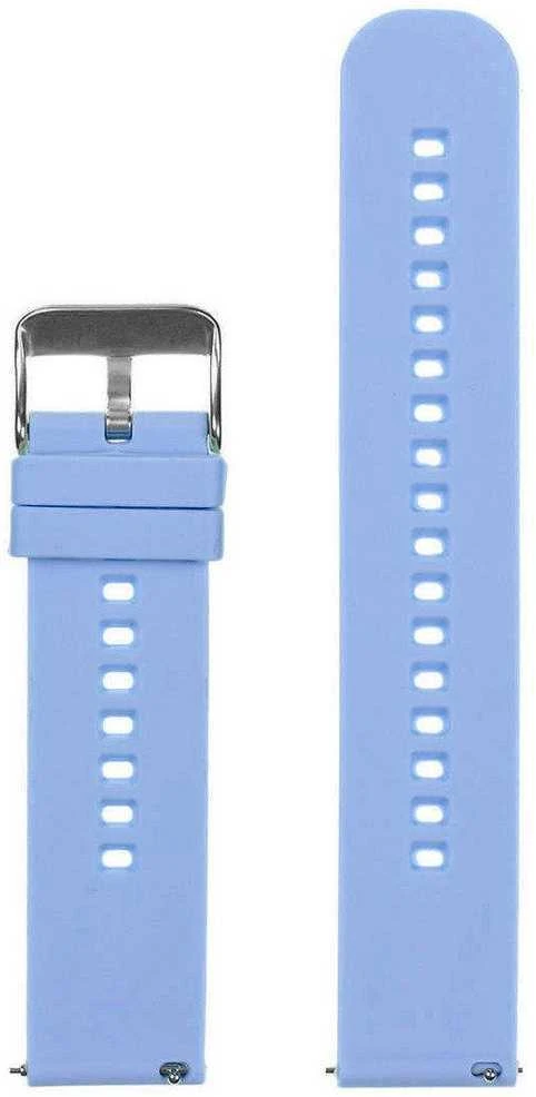 Pacific U27 rubber watch strap - light violetinė/sidabrinis - 18mm