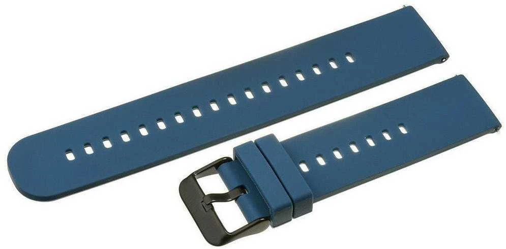 Pacific U27 rubber watch strap - navy mėlynas/juodas - 20mm