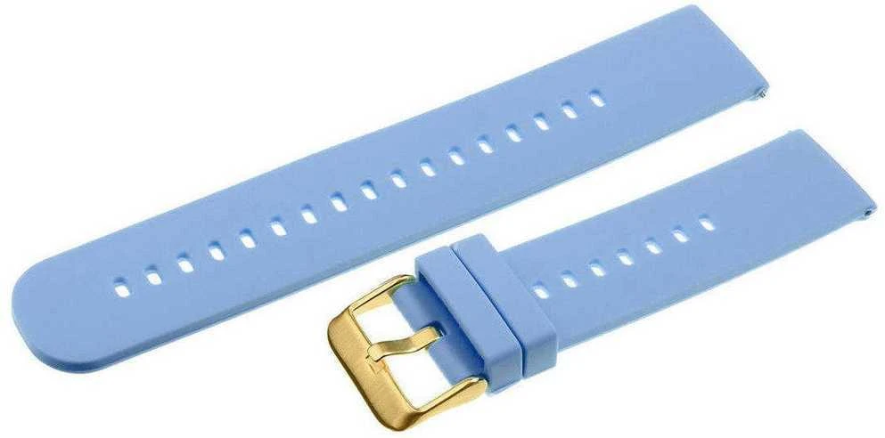 Pacific U27 rubber watch strap - light violetinė/auksinis - 18mm