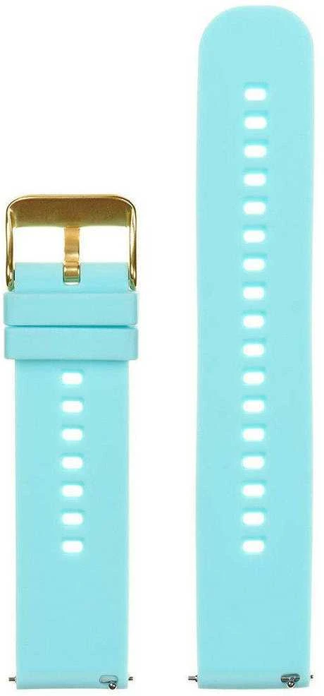 Pacific U27 rubber watch strap - mėlynas/auksinis - 20mm