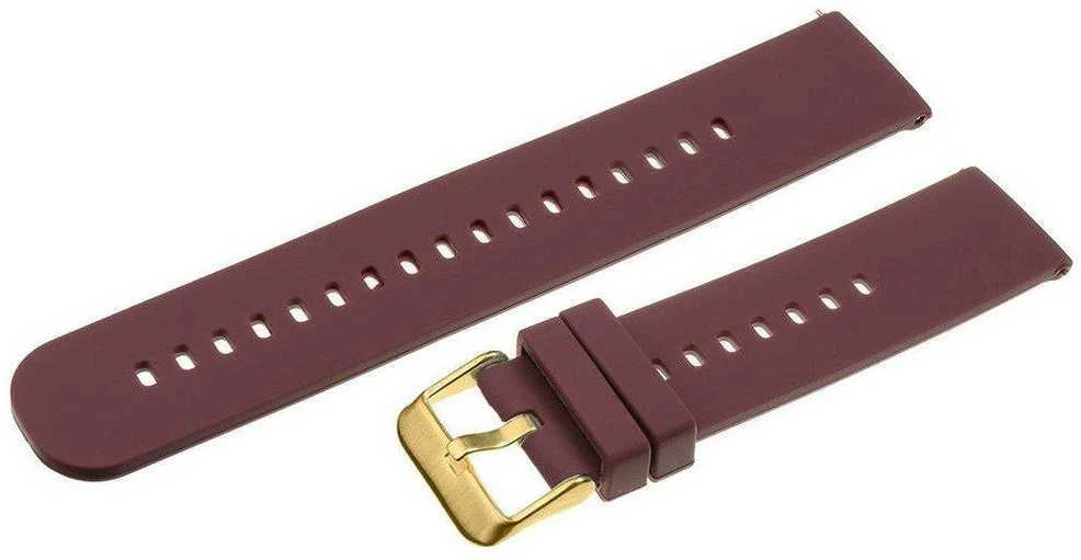 Pacific U27 rubber watch strap - violetinė/auksinis - 18mm