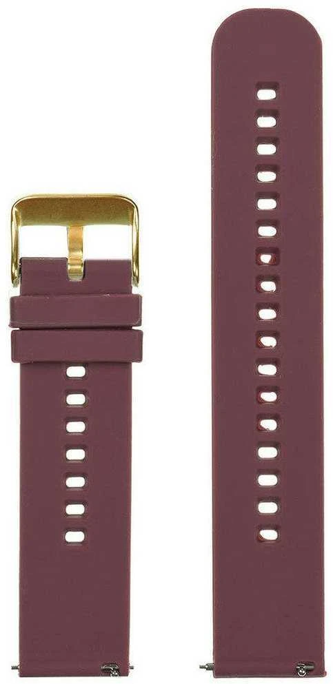 Pacific U27 rubber watch strap - violetinė/auksinis - 22mm