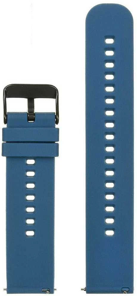 Pacific U27 rubber watch strap - navy mėlynas/juodas - 20mm