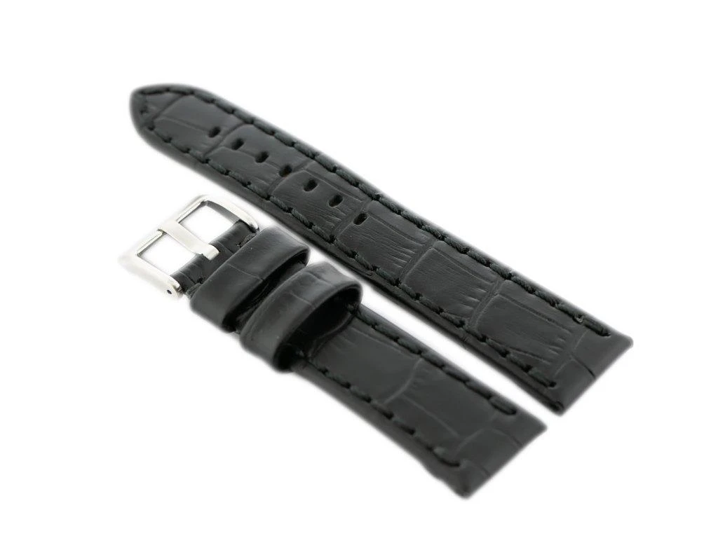 Odinis laikrodžio dirželis „Pacific W49“ – juodas – 20 mm