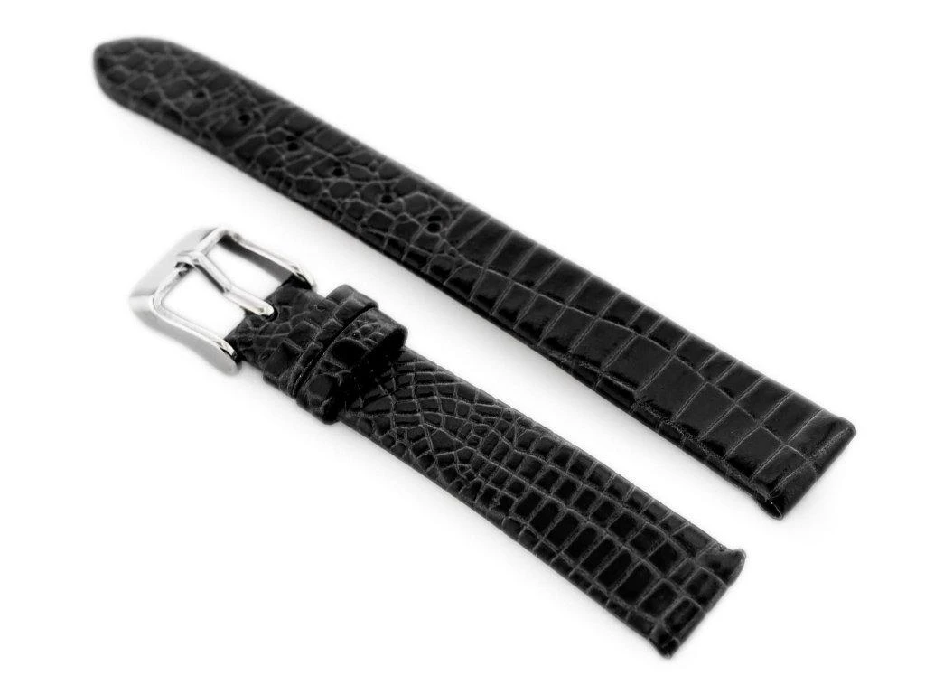 Odinis laikrodžio dirželis „Pacific W57“ – juodas – 12 mm