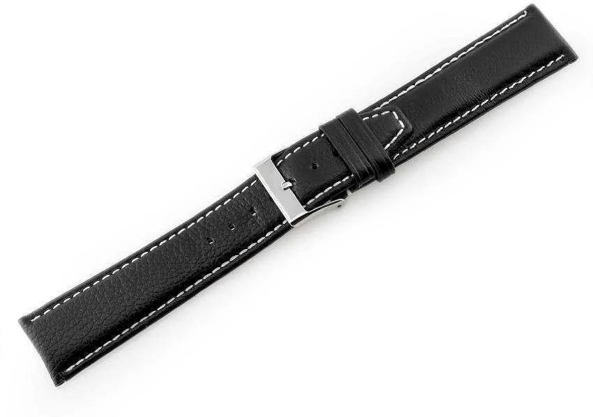 Pacific Odinė laikrodžio apyrankė W26 - PREMIUM - juoda/balta - 20mm