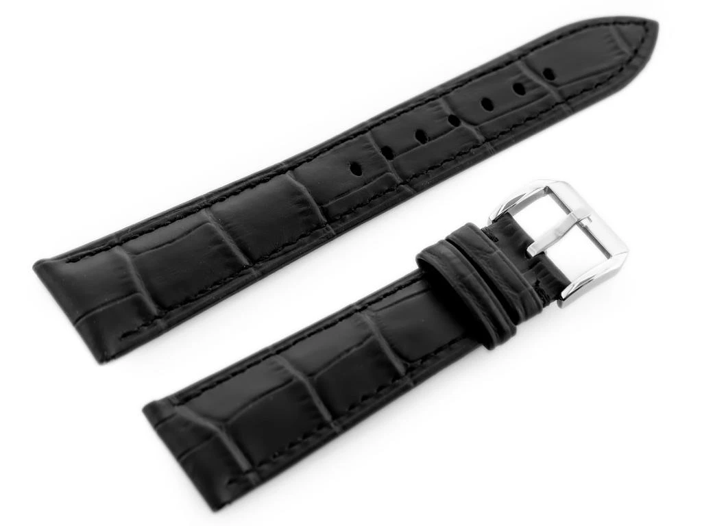 Odinis laikrodžio dirželis „Pacific W06“ – juodas – 20 mm